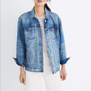 Madewell Oversized Denim Jacket in Capstone Wash M